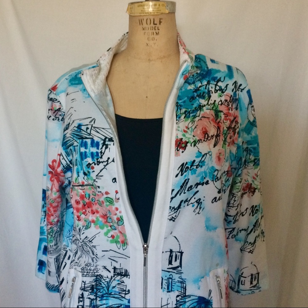 Large zip up jacket